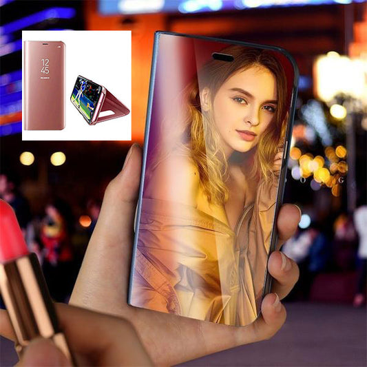 Luxury Slim Mirror iPhone Flip Stand Case
