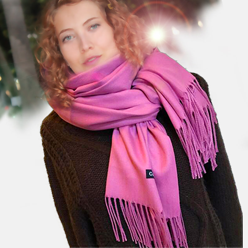 Cashmere Mix Pashmina Wrap With Tassels <H1><font color="red"><b>Special Promo-80% OFF!</b></font></h1>