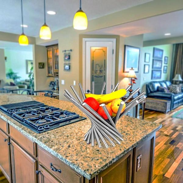 Superb Folding Steel Design Fruit Bowl