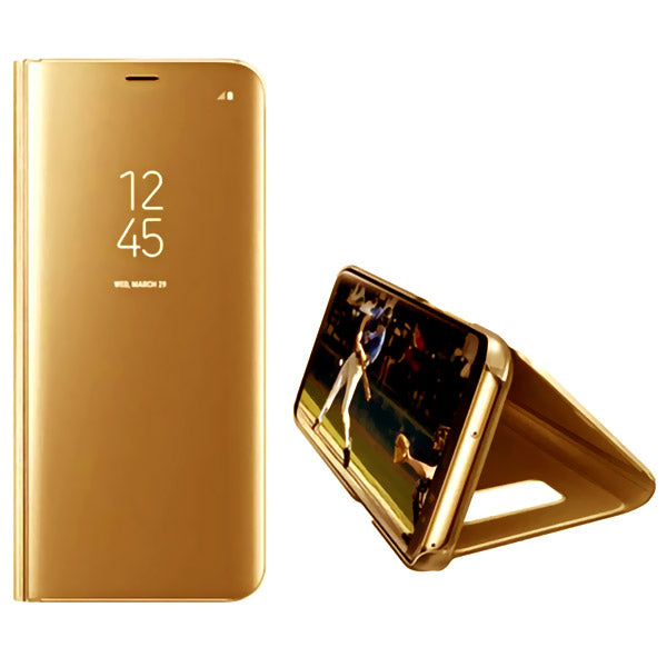 Luxury Slim Mirror iPhone Flip Stand Case