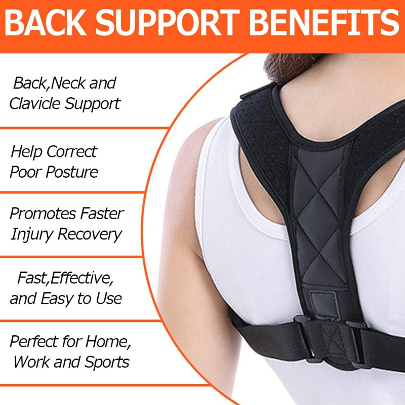 New Posture Corrector Spine Back Shoulder Support