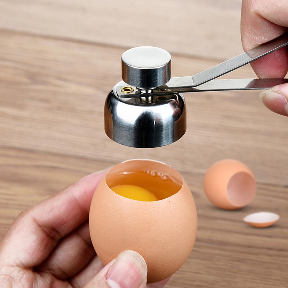 No Mess Metal Egg Topper Cutter  Stainless Steel