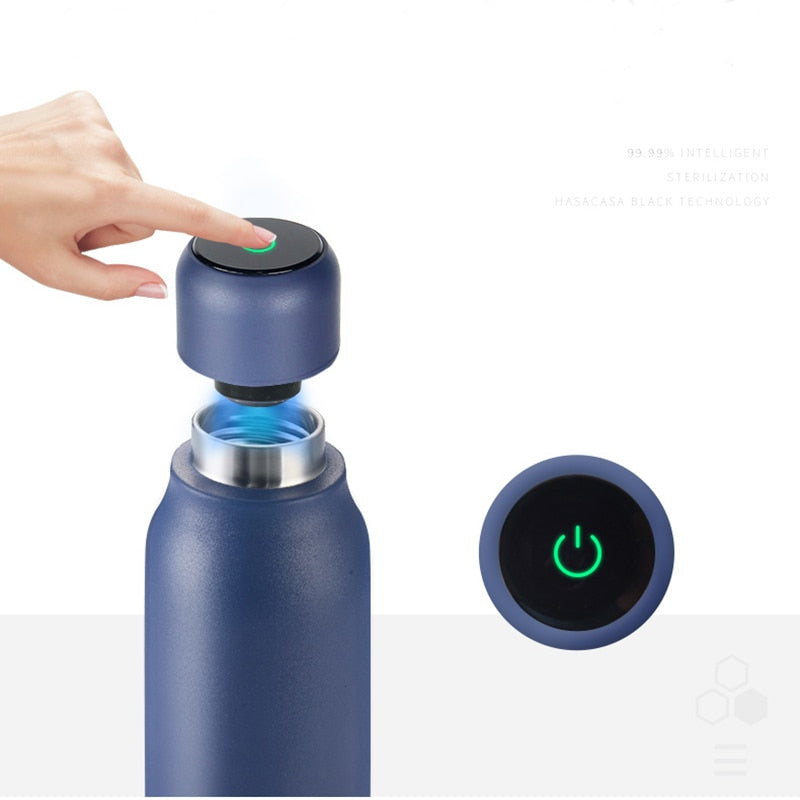 Water / Drink Purifying UV Vacuum Bottle Digital Temp Display