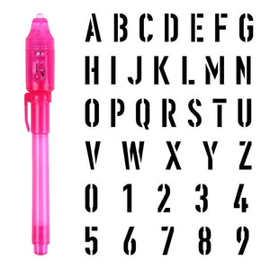 Big Size Illuminated Light Drawing Board & Light Pen for Kids