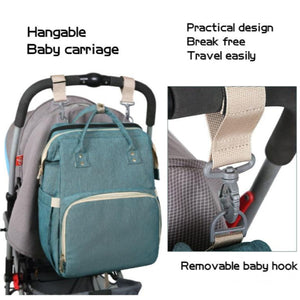 Multifunctional Baby Kit Stroller Bag & Folding Bed with USB Charging Port