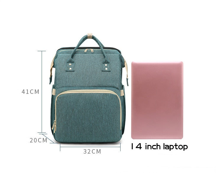 Multifunctional Baby Kit Stroller Bag & Folding Bed with USB Charging Port