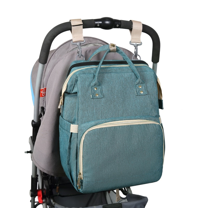 Multifunctional Baby Kit Stroller Bag & Folding Bed with USB Charging Port