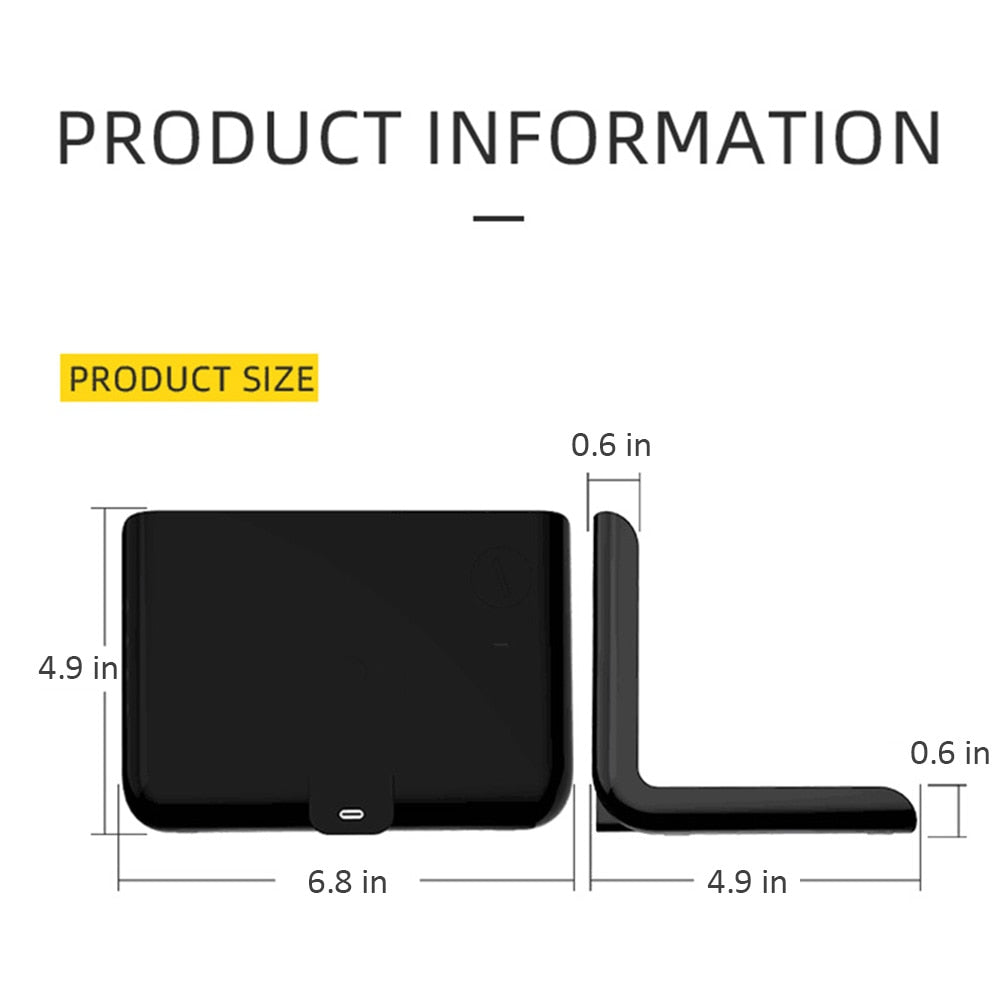 Multi-function Qi Wireless Charger Pad Cal/Clock/Temp<BR><h1><b><font color="red">50% OFF</font></b> </h1>