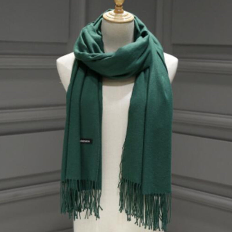 Cashmere Mix Pashmina Wrap With Tassels <H1><font color="red"><b>Special Promo-80% OFF!</b></font></h1>