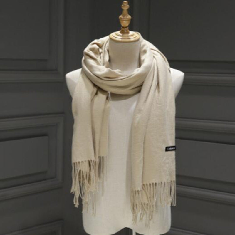 Cashmere Mix Pashmina Wrap With Tassels <H1><font color="red"><b>Special Promo-80% OFF!</b></font></h1>