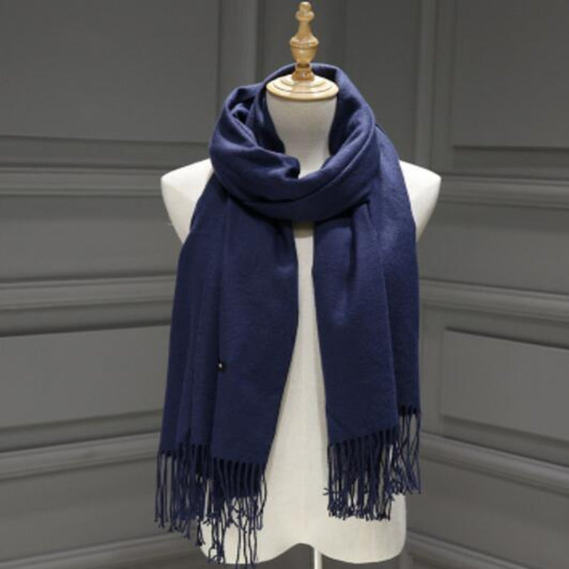 Cashmere Mix Pashmina Wrap With Tassels <H1><font color="red"><b>Special Promo-80% OFF!</b></font></h1>